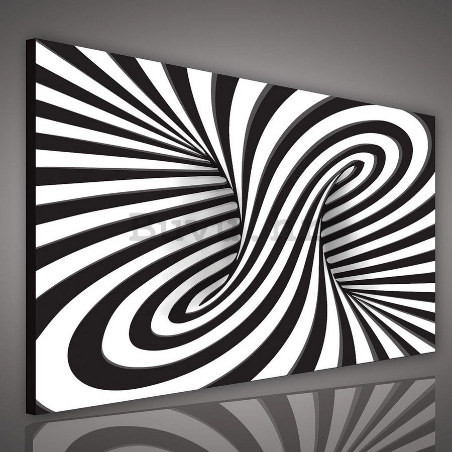 Slika na platnu: Prugasta iluzija (2)  - 75x100 cm
