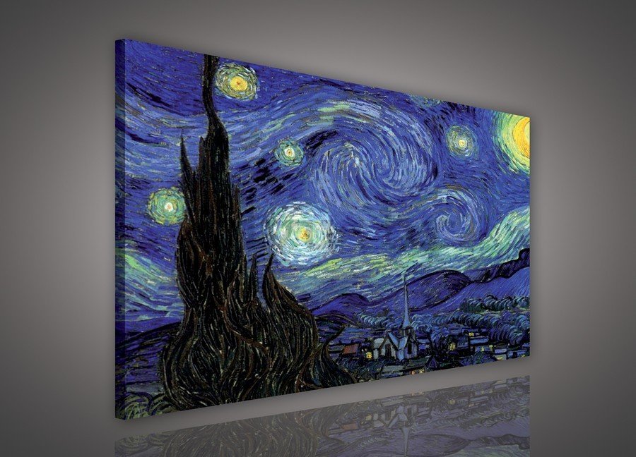 Slika na platnu: Zvjezdana noć, Vincent van Gogh - 75x100 cm