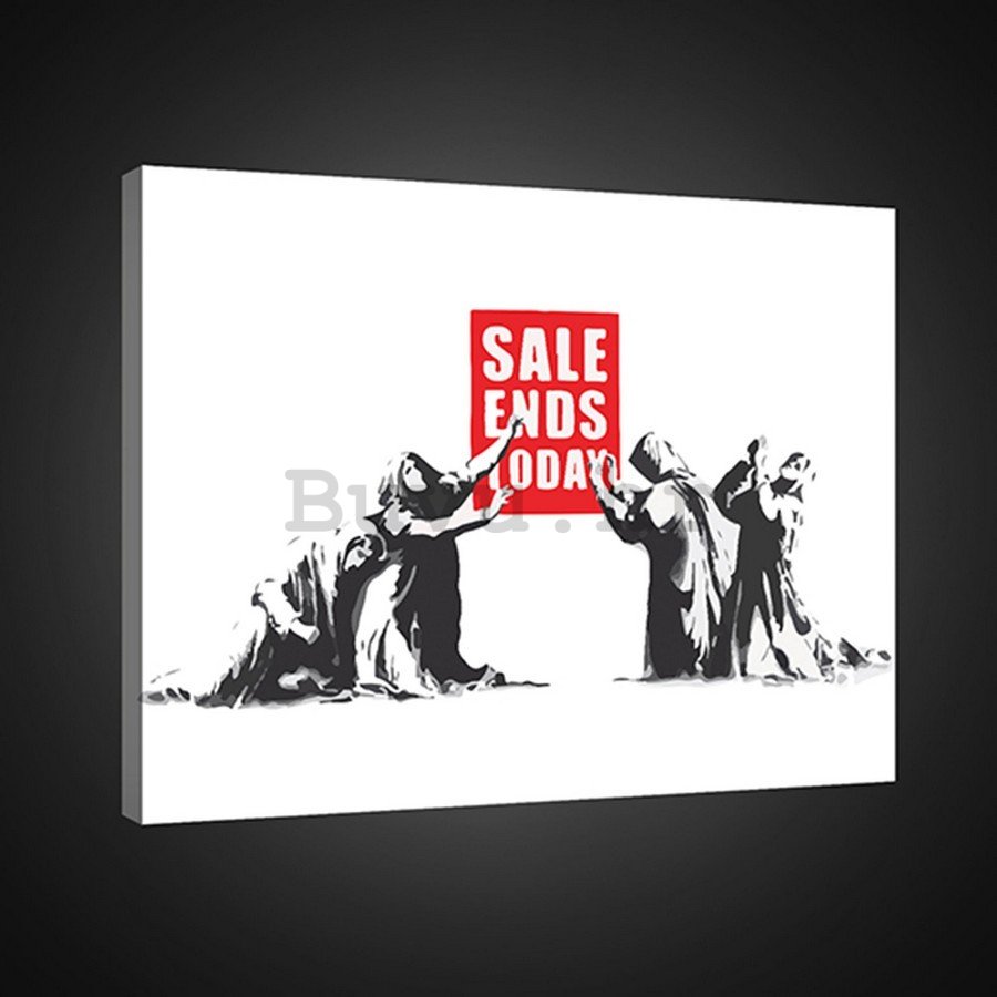 Slika na platnu: Sale Ends Today (graffiti) - 75x100 cm