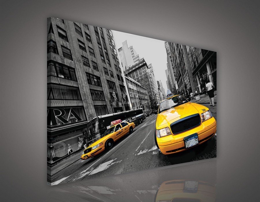 Slika na platnu: Manhattan Taxi (2) - 75x100 cm