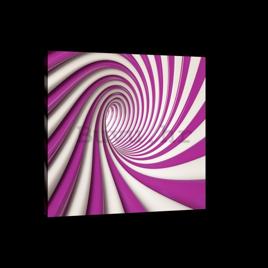 Slika na platnu: Ljubičasta spirala - 75x100 cm