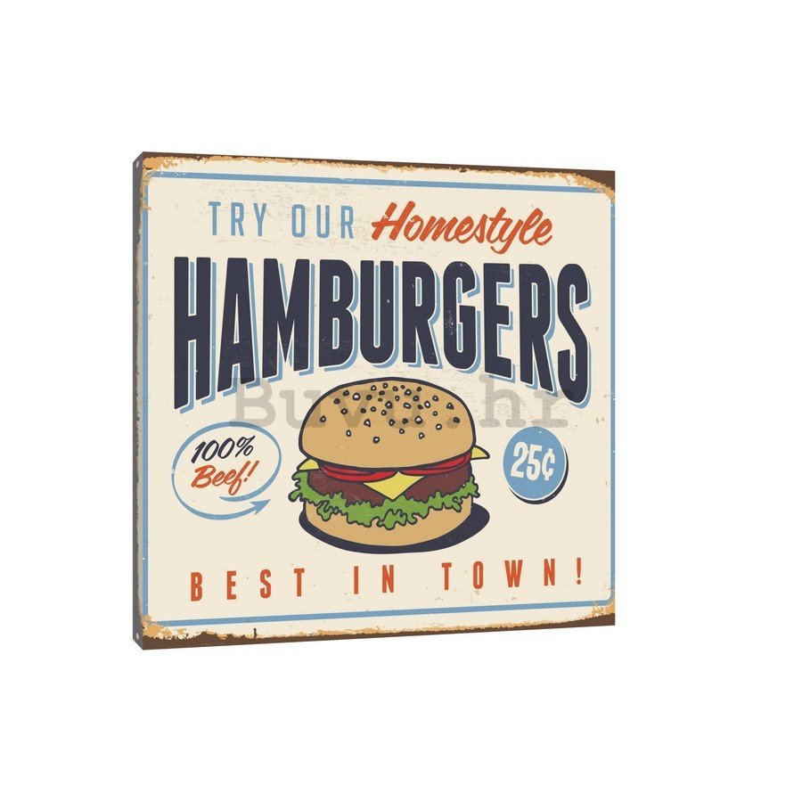 Slika na platnu: Hamburgers - 75x100 cm