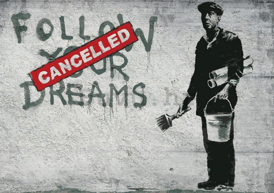 Slika na platnu: Follow Your Cancelled Dreams (graffiti) - 75x100 cm