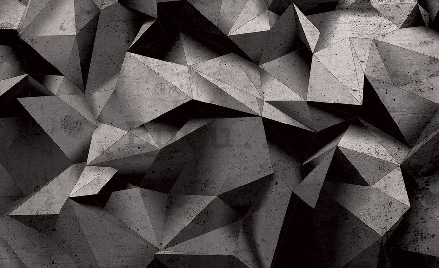 Slika na platnu: Crno-bijela apstrakcija (5) - 75x100 cm