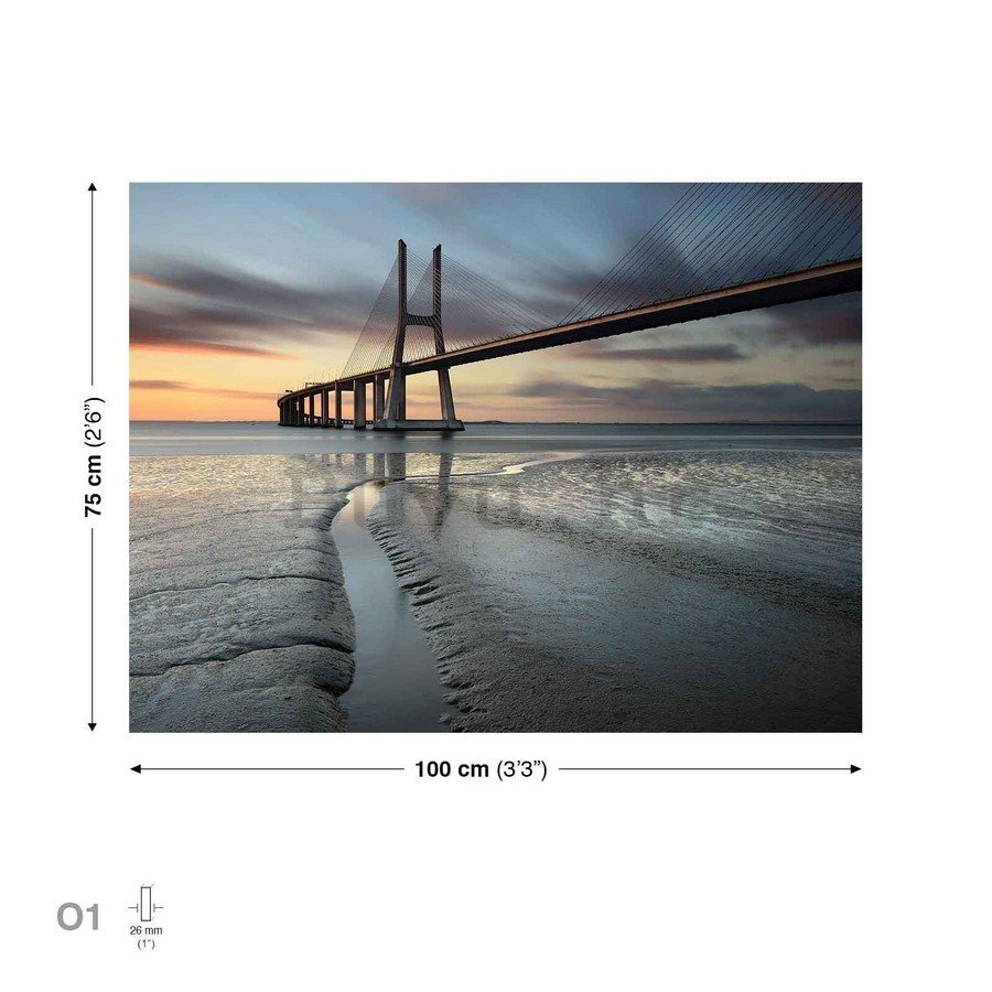 Slika na platnu: Most od užadi - 75x100 cm