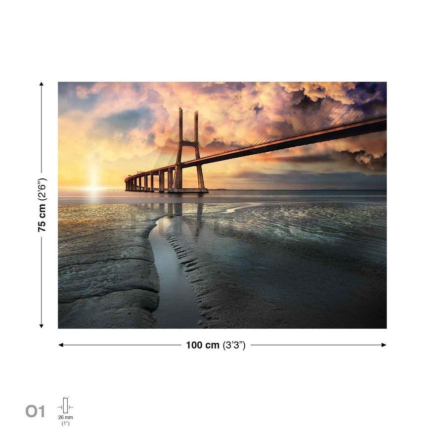 Slika na platnu: Most od užadi (2) - 75x100 cm