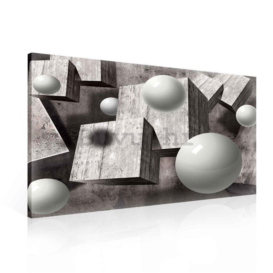 Slika na platnu: Sfere i kocke - 75x100 cm