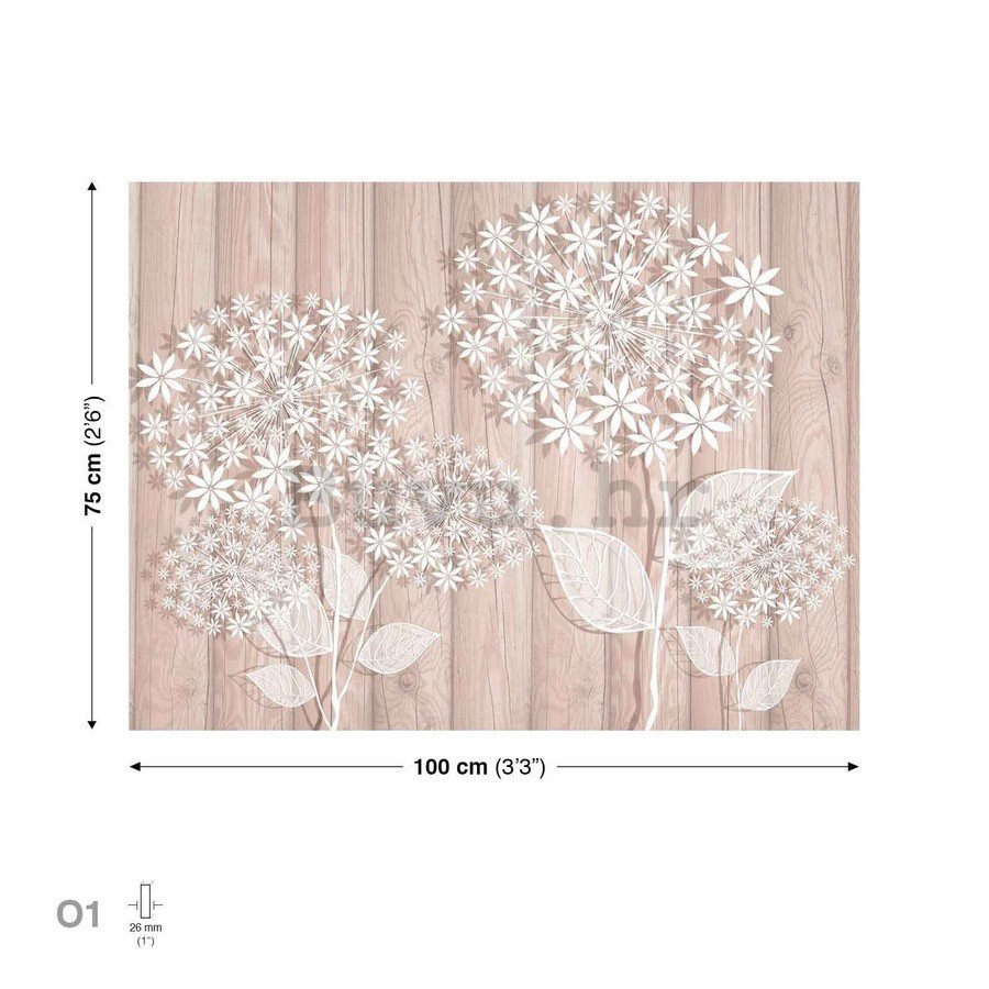 Slika na platnu: Cvijeće na drvetu (1) - 75x100 cm