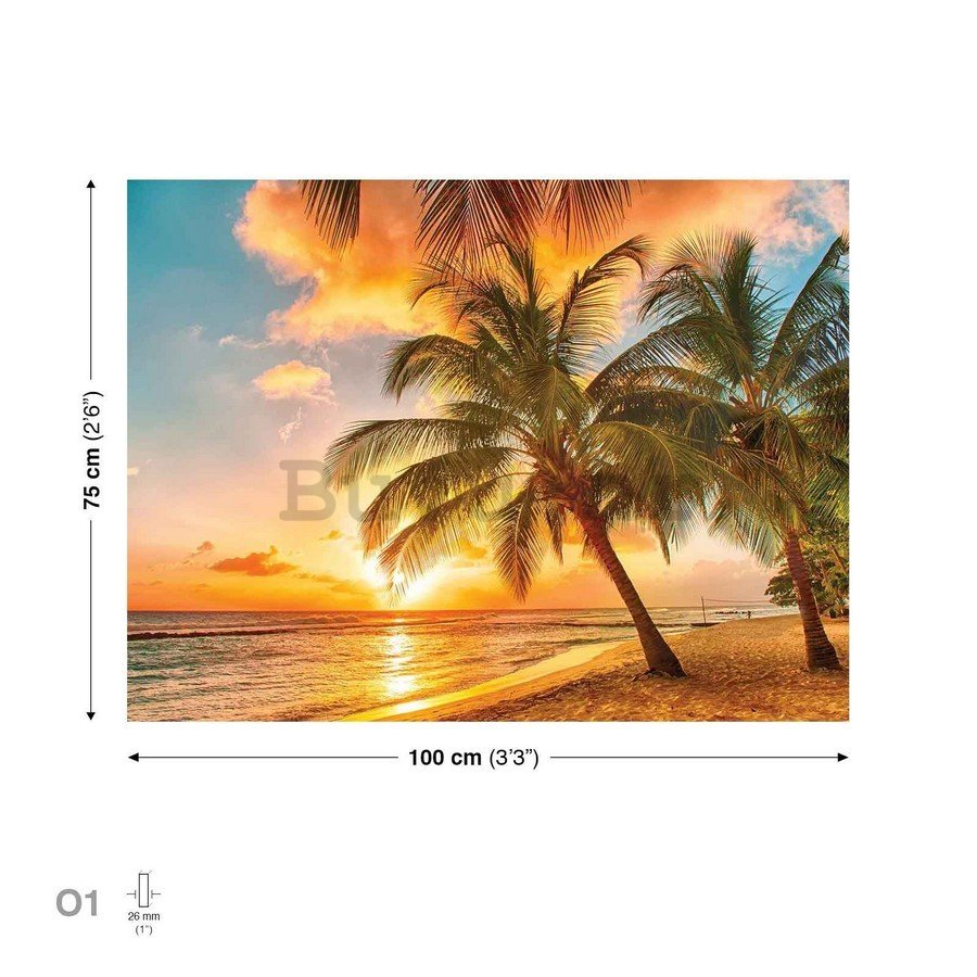 Slika na platnu: Zalazak sunca u raju - 75x100 cm