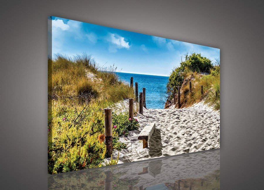 Slika na platnu: Put na plažu (6) - 75x100 cm