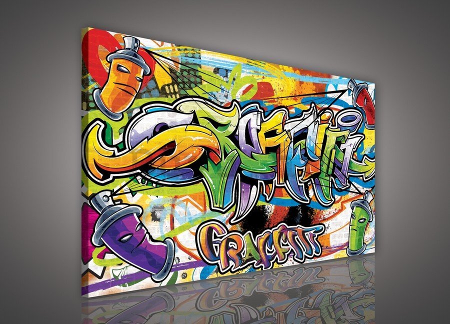 Slika na platnu: Graffiti (2) - 75x100 cm