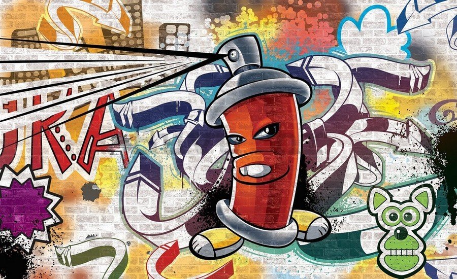 Slika na platnu: Graffiti (7) - 75x100 cm