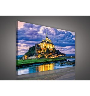 Slika na platnu: Mont Saint-Michel - 75x100 cm