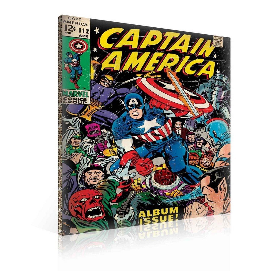 Slika na platnu: Captain America (comics) - 75x100 cm