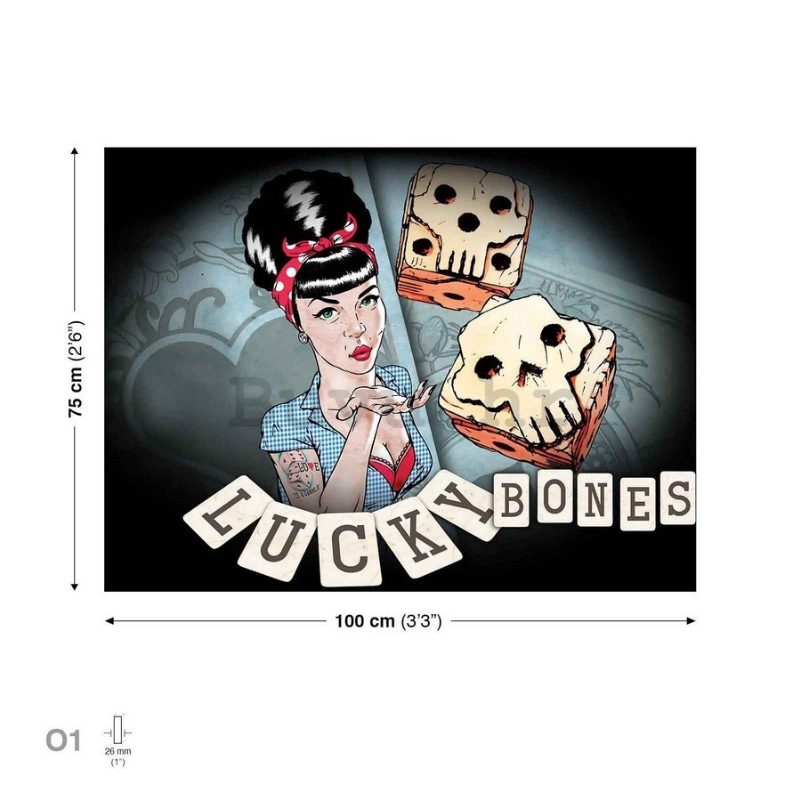 Slika na platnu: Lucky Bones (1) - 75x100 cm