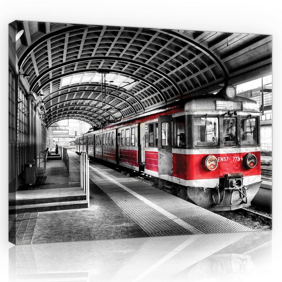 Slika na platnu: Stara podzemna željeznica (šarena) - 75x100 cm