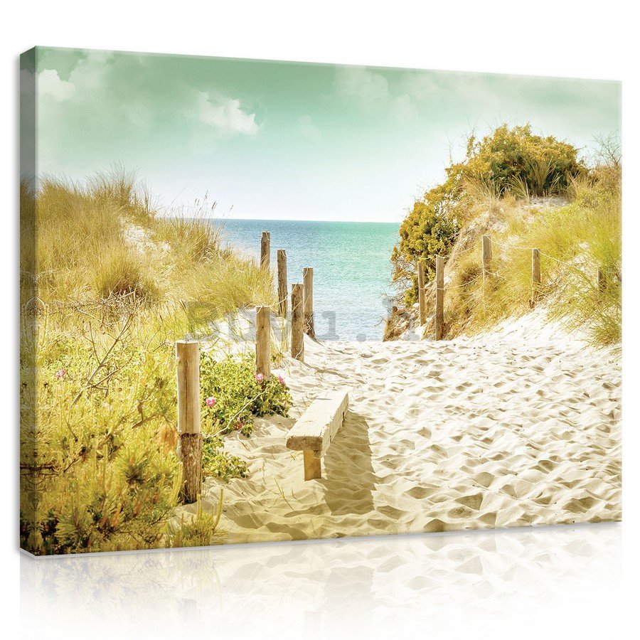 Slika na platnu: Put na plažu (9) - 75x100 cm