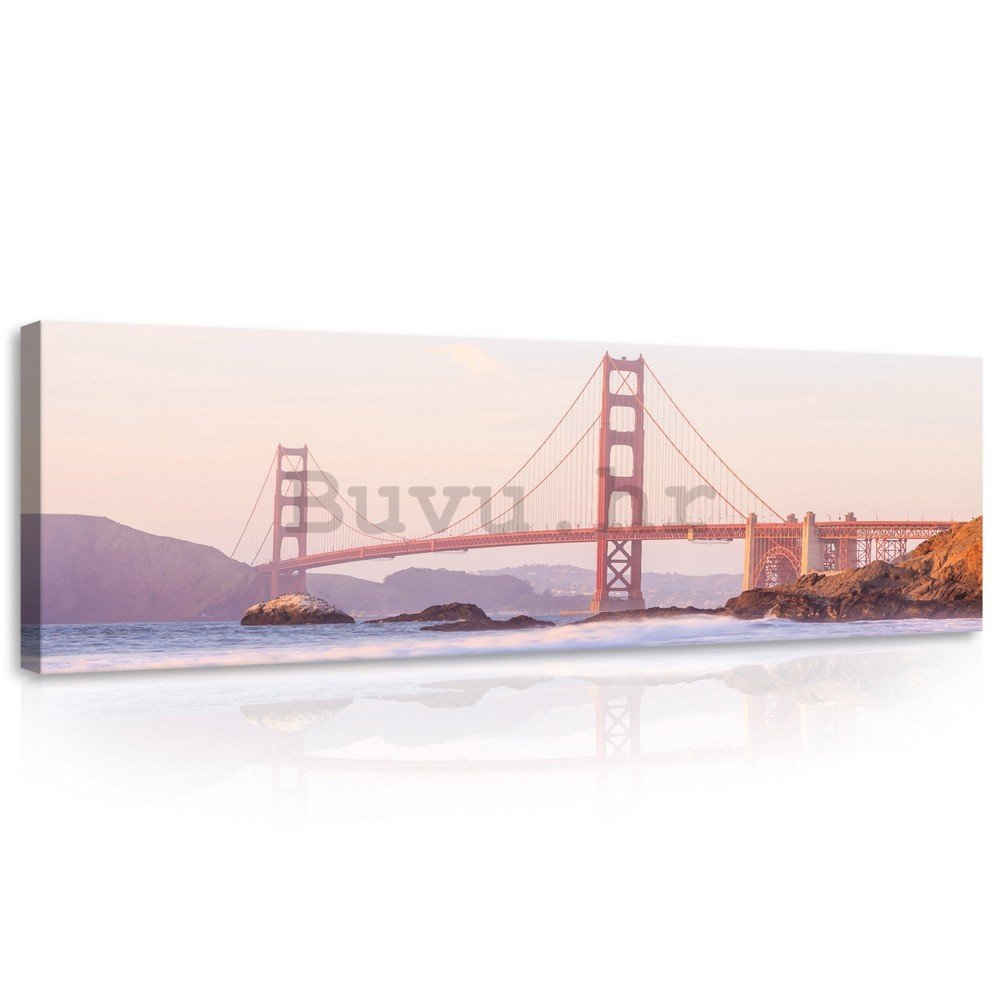 Slika na platnu: Golden Gate Bridge (4) - 145x45 cm