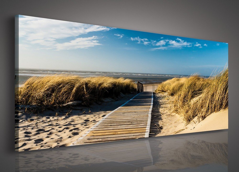 Slika na platnu: Put na plažu - 145x45 cm