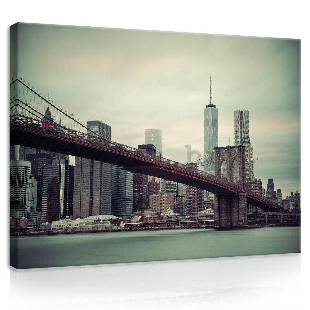 Slika na platnu: Brooklyn Bridge (2) - 75x100 cm