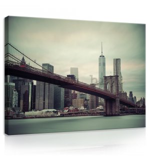 Slika na platnu: Brooklyn Bridge (2) - 75x100 cm