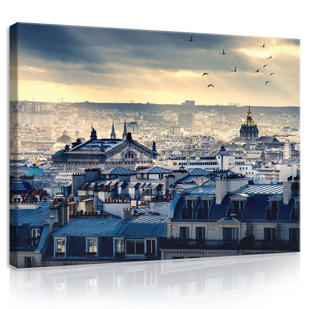 Slika na platnu: Pogled na Pariz - 75x100 cm