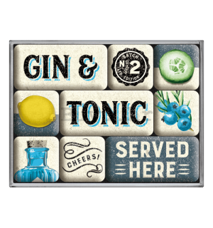 Set magneta - Gin & Tonic Served Here