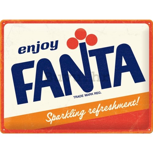 Metalna tabla: Fanta (Sparkling Refreshment!) - 40x30 cm