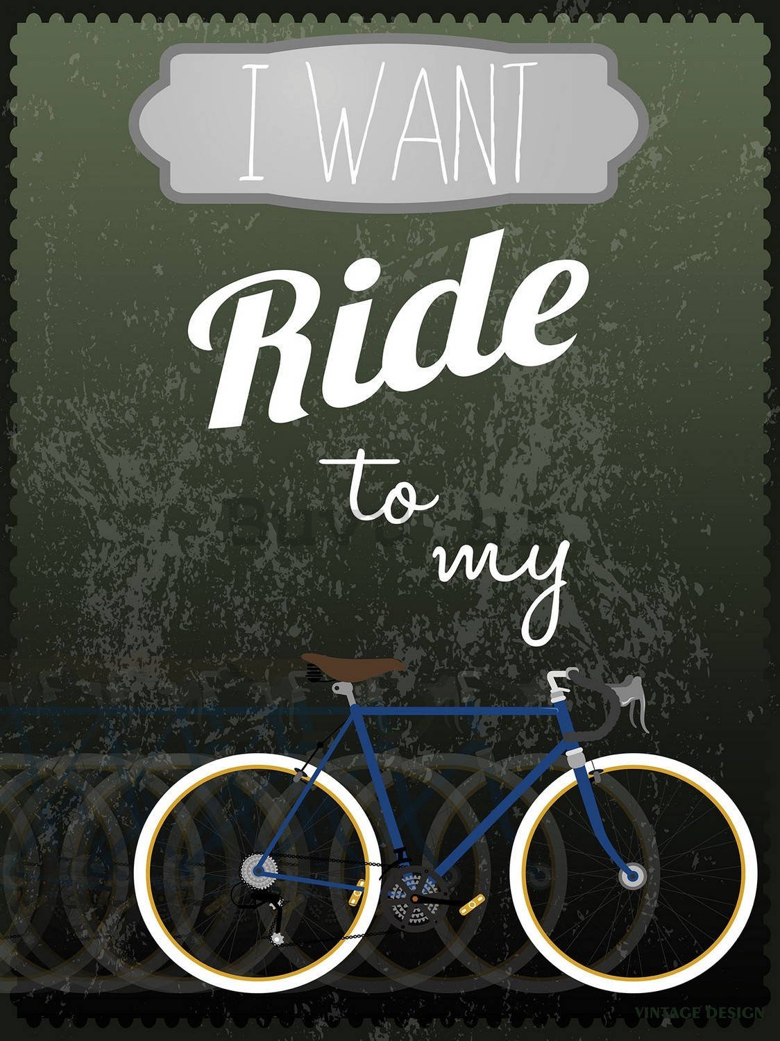 Foto tapeta: I Want to Ride my Bicycle - 184x254 cm