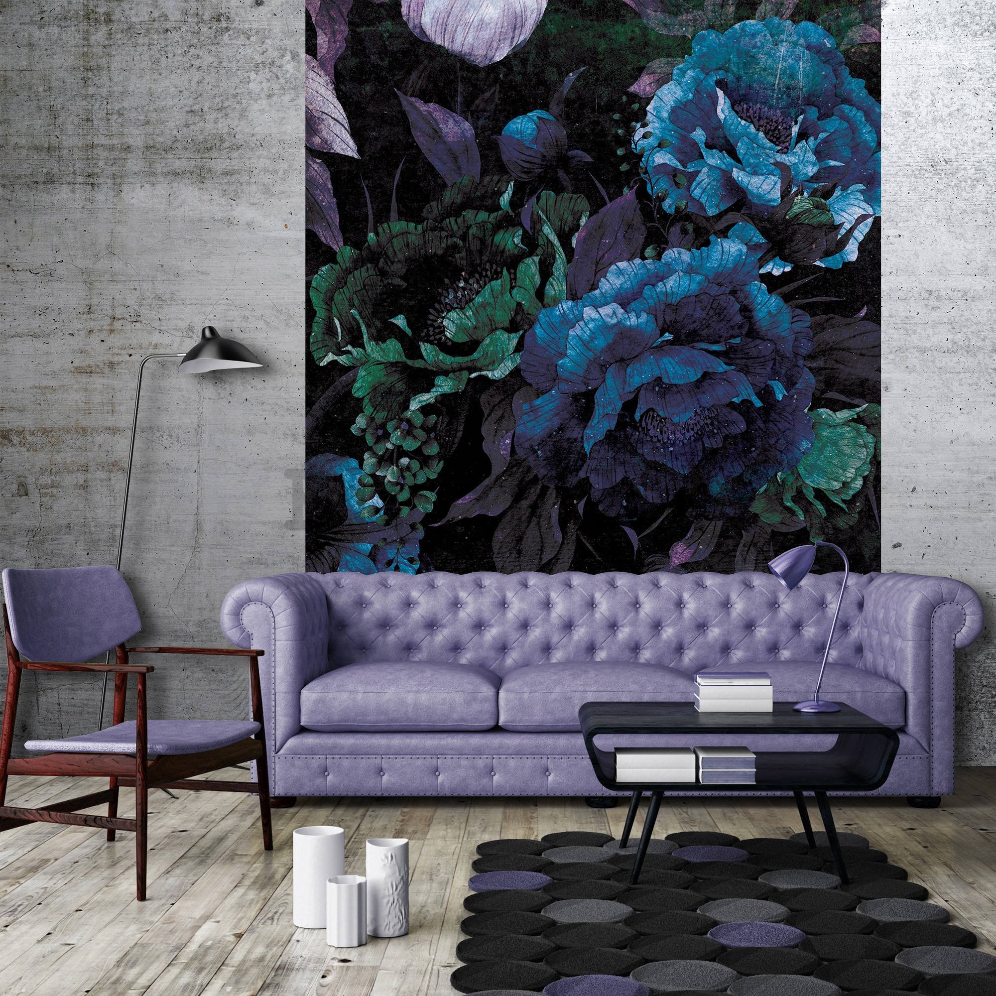 Foto tapeta: Slikano cvijeće kombinacija (2) - 184x254 cm