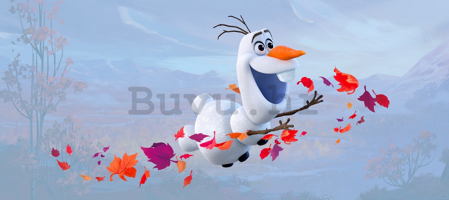 Foto tapeta Vlies: Frozen II Anna, Elsa, Olaf (panorama) - 202x90 cm
