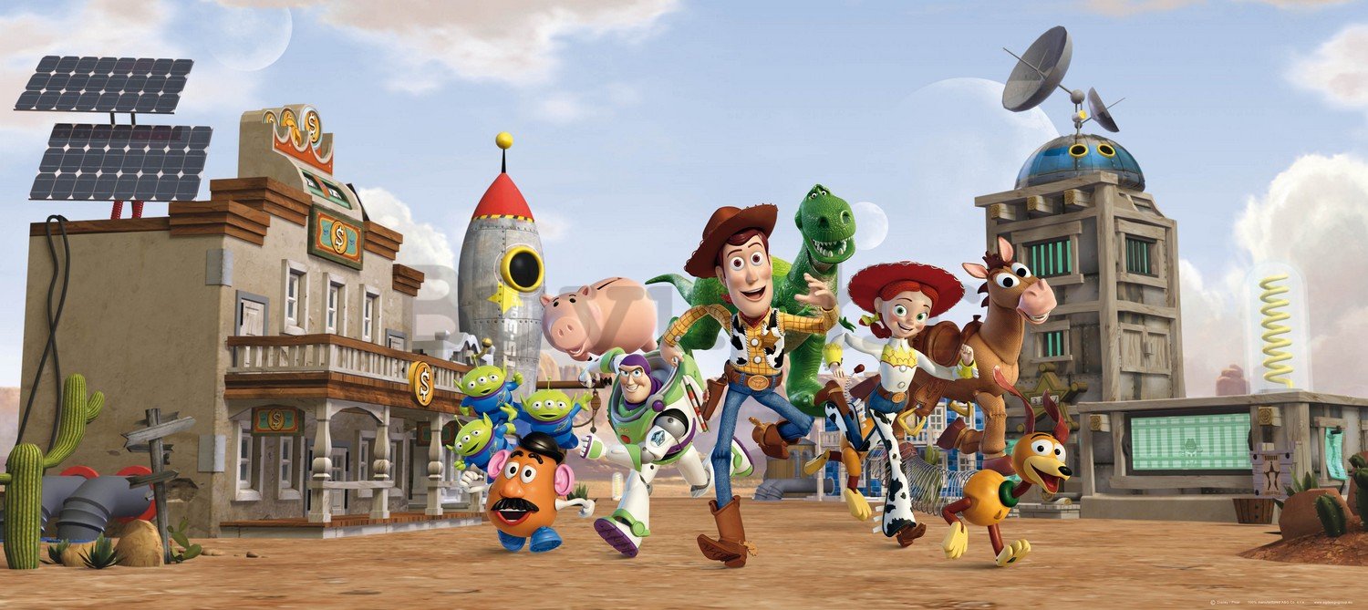 Foto tapeta Vlies: Toy Story (panorama)  - 202x90 cm