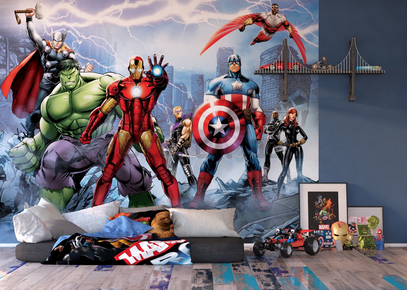 Foto tapeta Vlies: Disney Avengers - 360x254 cm