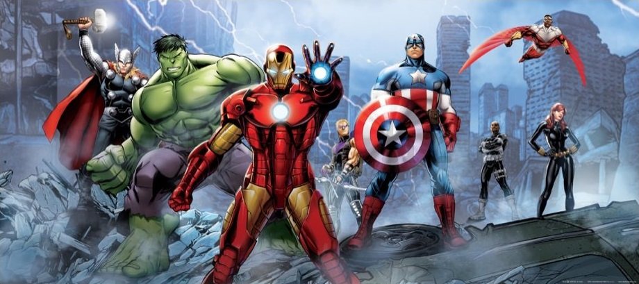 Foto tapeta Vlies: Disney Avengers - 202x90 cm