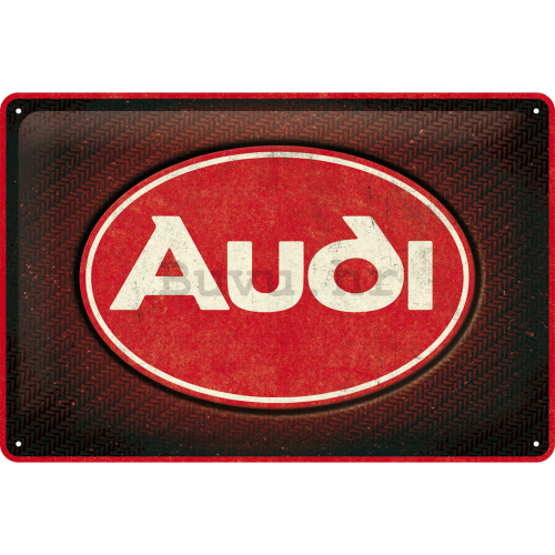 Metalna tabla: Audi Red Shine - 30x20 cm