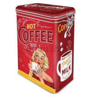 Metalna doza s kopčom - Hot Coffee Now