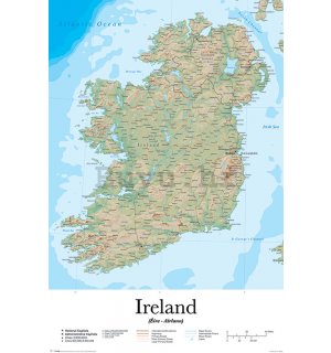 Poster - Ireland Map 