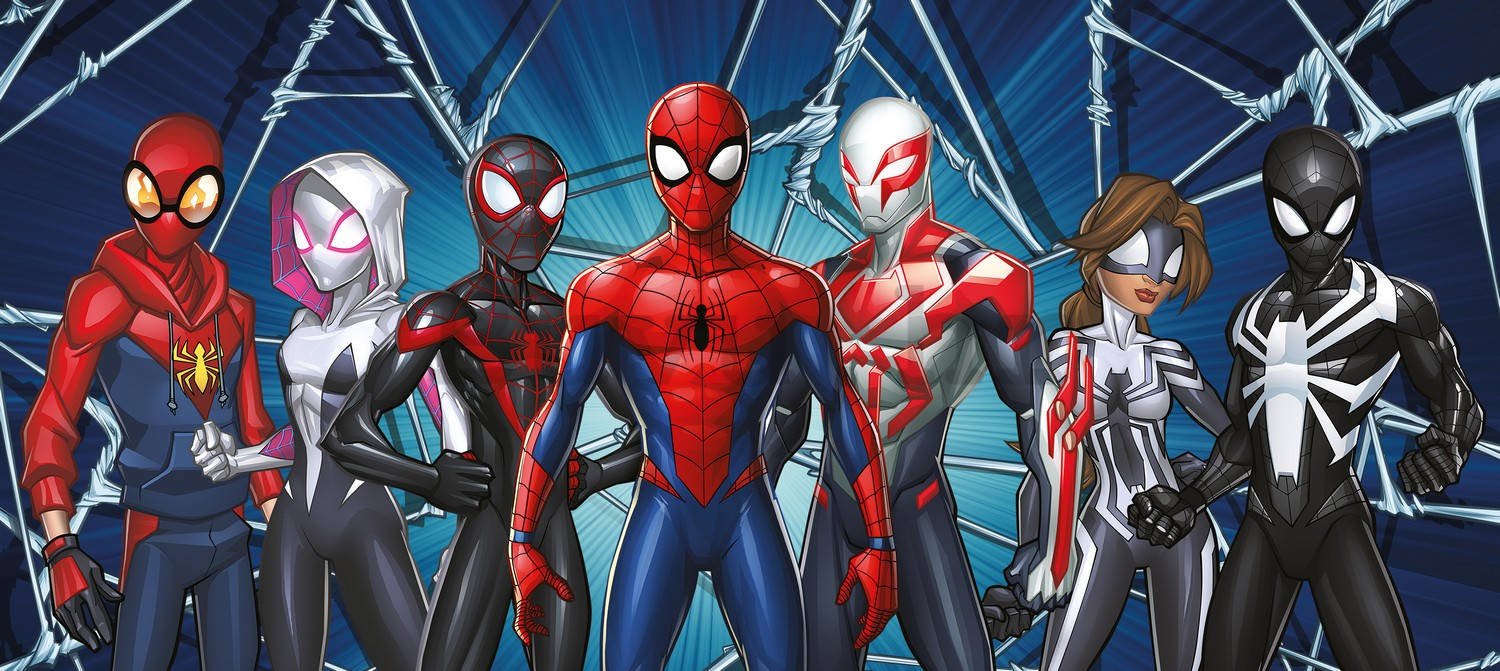Foto tapeta Vlies: Spiderman Spider-Verse (1) - 202x90 cm
