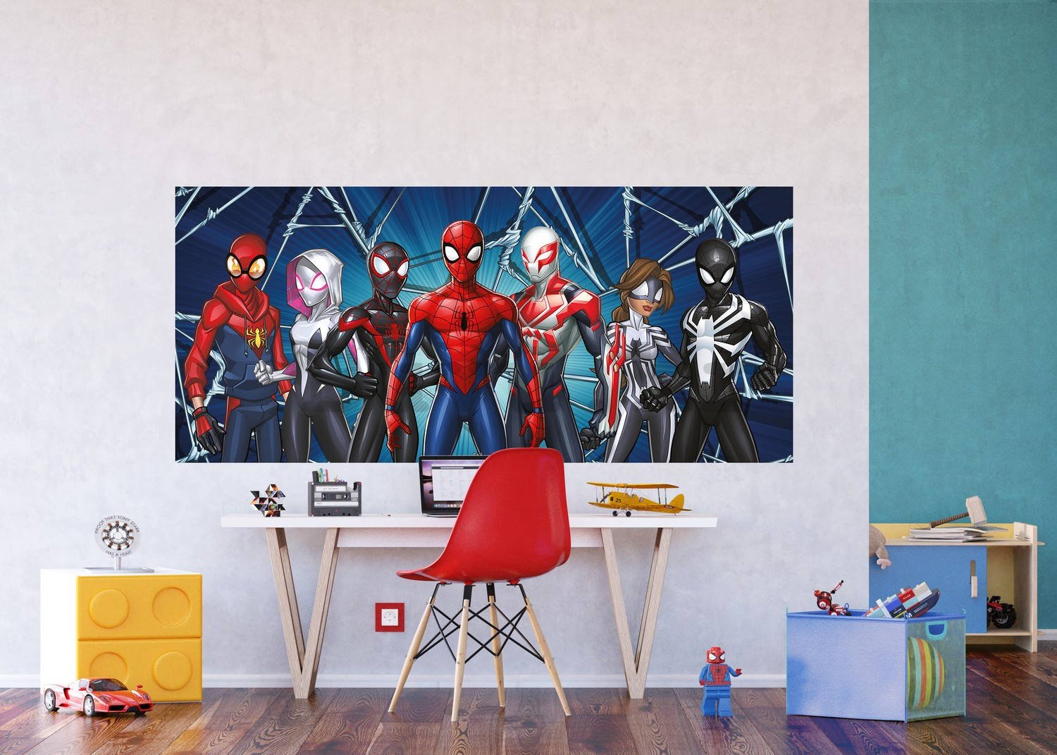 Foto tapeta Vlies: Spiderman Spider-Verse (1) - 202x90 cm