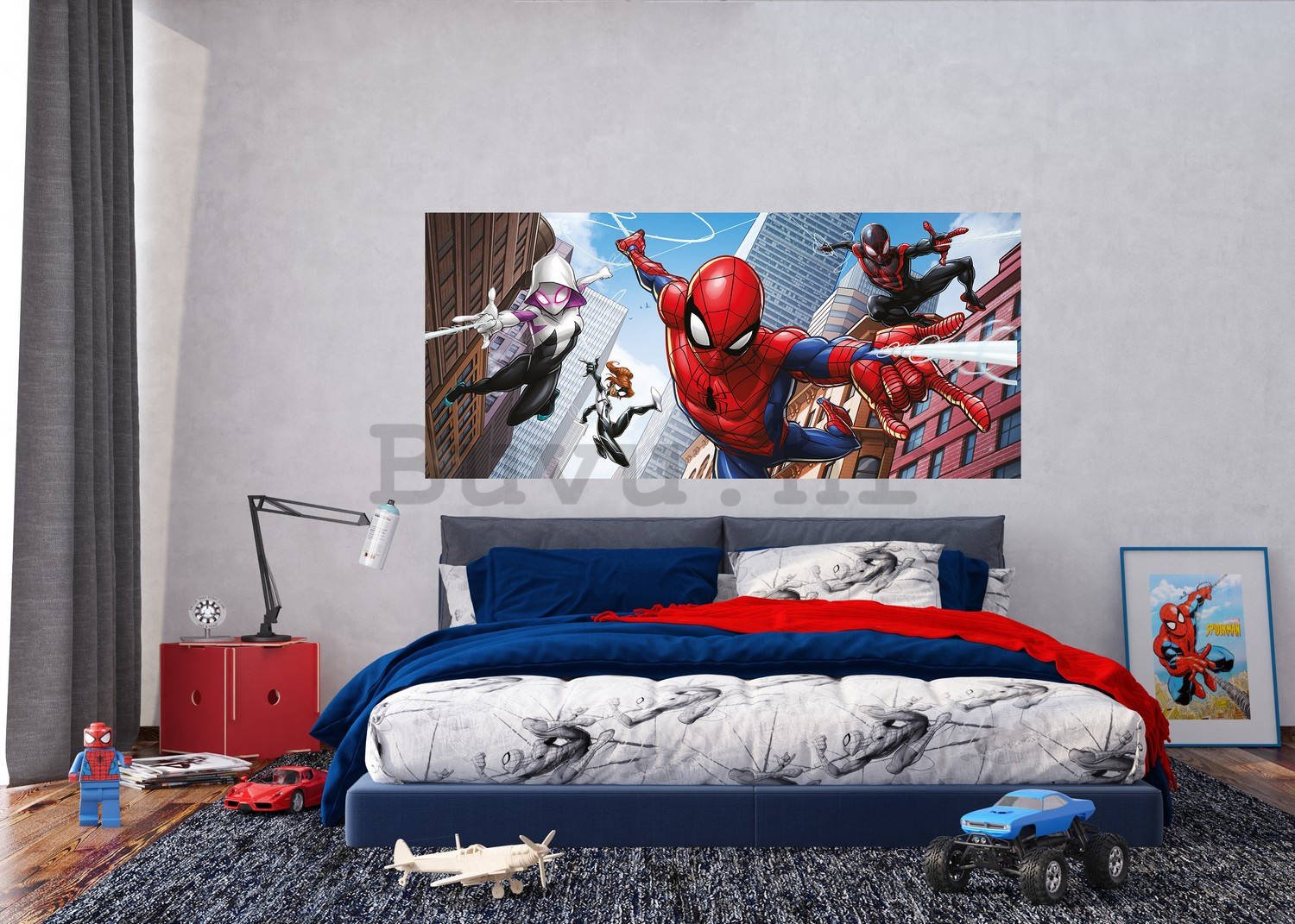 Foto tapeta Vlies: Spiderman Spider-Verse (2) - 202x90 cm