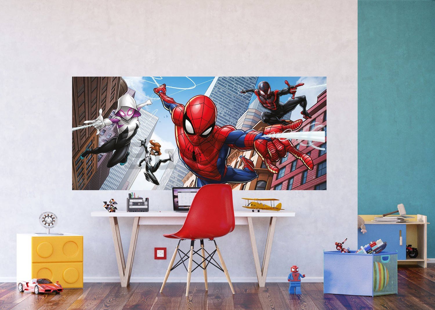 Foto tapeta Vlies: Spiderman Spider-Verse (2) - 202x90 cm