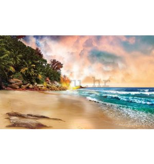 Vlies foto tapeta: Tropska plaža - 416x254 cm
