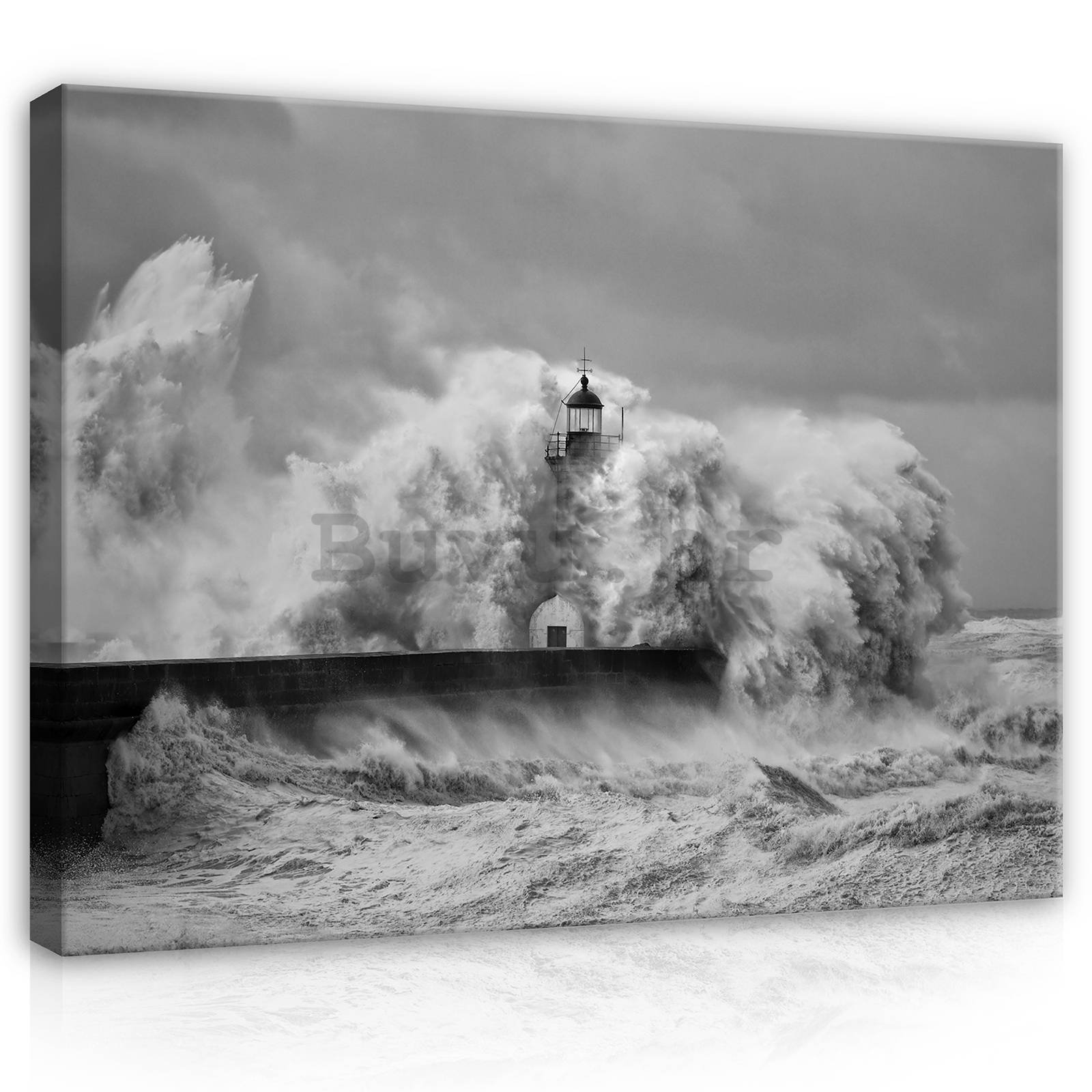 Slika na platnu: Olujni val (1) - 100x75 cm