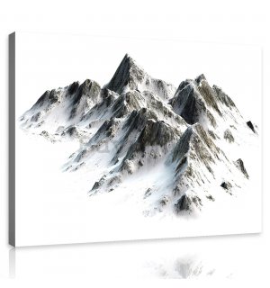 Slika na platnu: Snježne planine - 80x60 cm