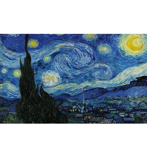 Vlies foto tapeta: Vincent Van Gogh, Zvjezdana noć - 152,5x104 cm