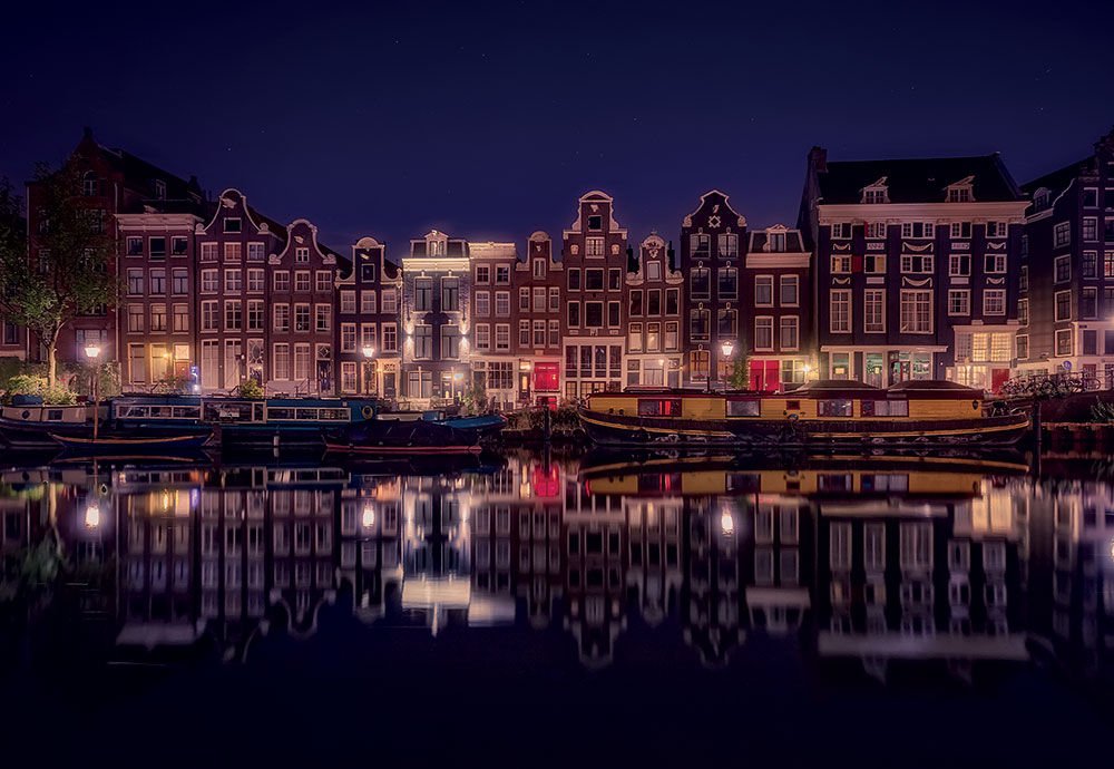 Vlies foto tapeta: Amsterdam (1) - 254x368 cm