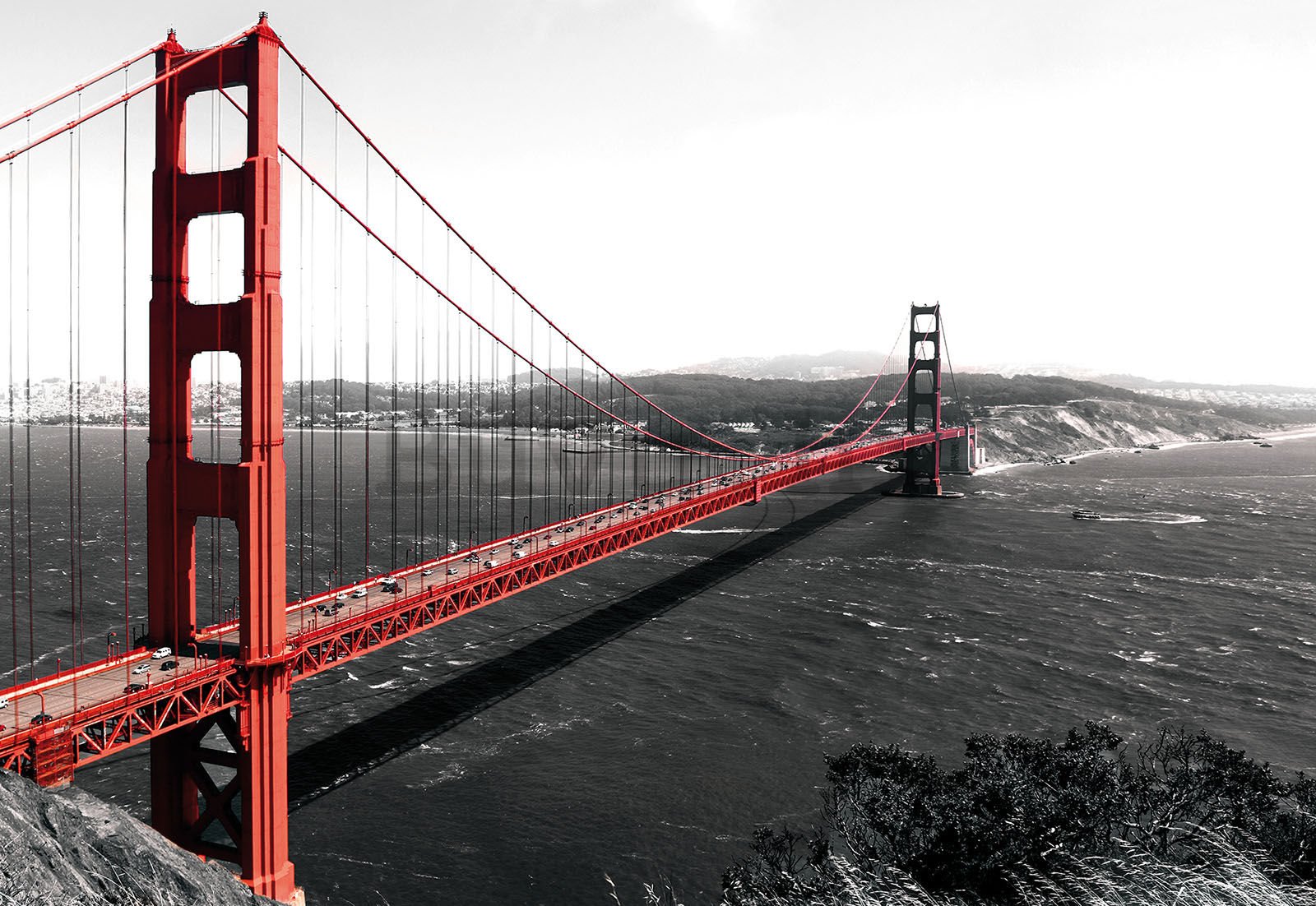 Vlies foto tapeta: Golden Gate Bridge (1) - 104x70,5 cm