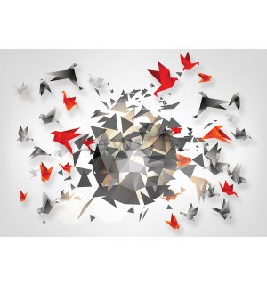 Vlies foto tapeta: Origami - 416x254 cm