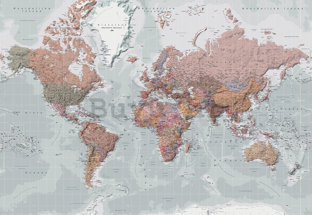 Foto tapeta: Karta svijeta (5) - 368x254 cm