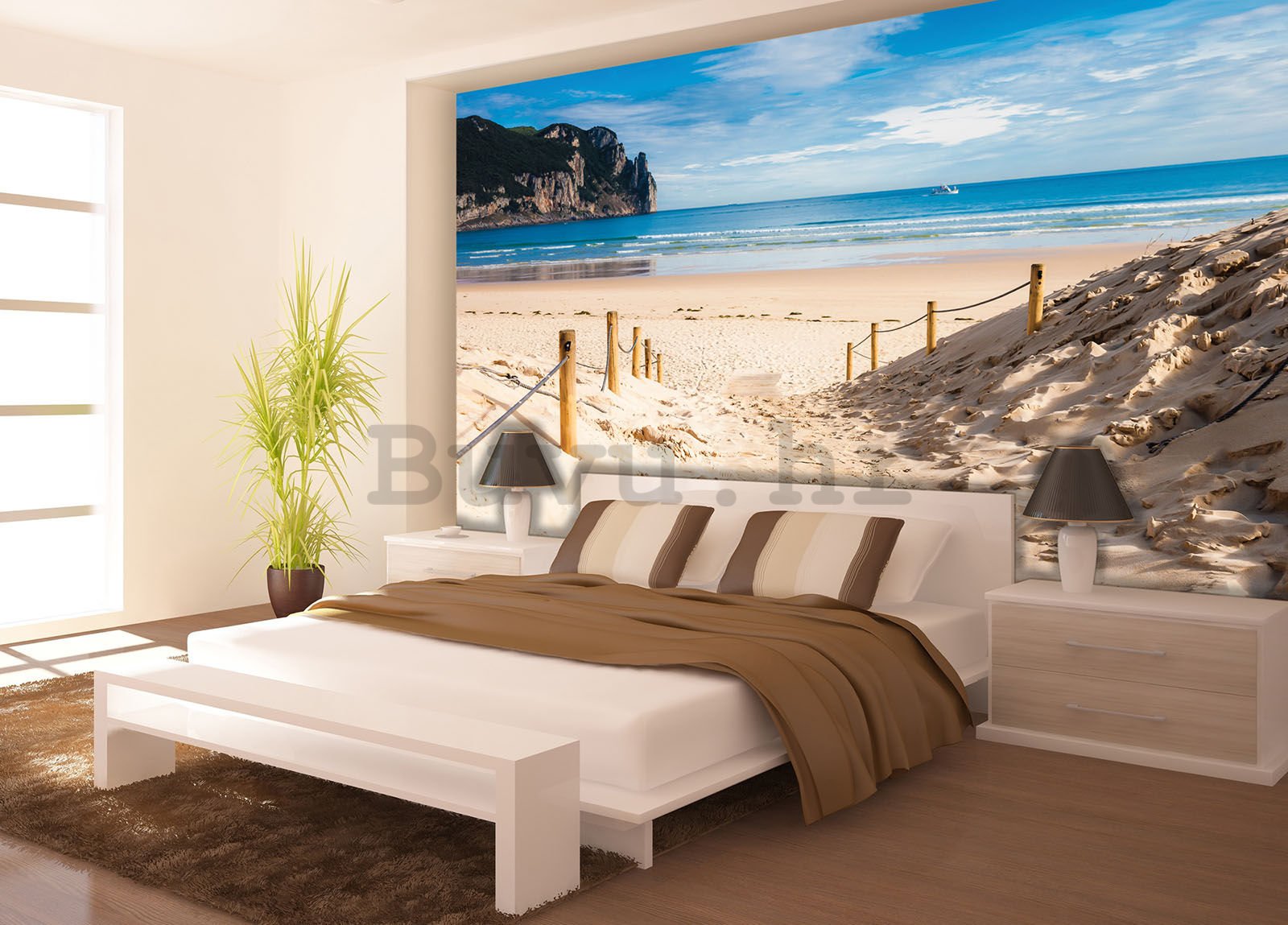 Vlies foto tapeta: Pješčana plaža (2) - 208x146 cm